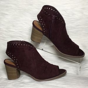 Sonoma Tempera Peep Toe Ankle Booties, 9.5 M